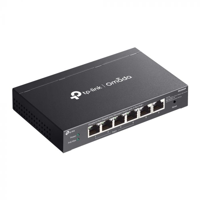 Комутатор TP-LINK ES206GP  6xGE (4xPoE), 65W, WebSmart