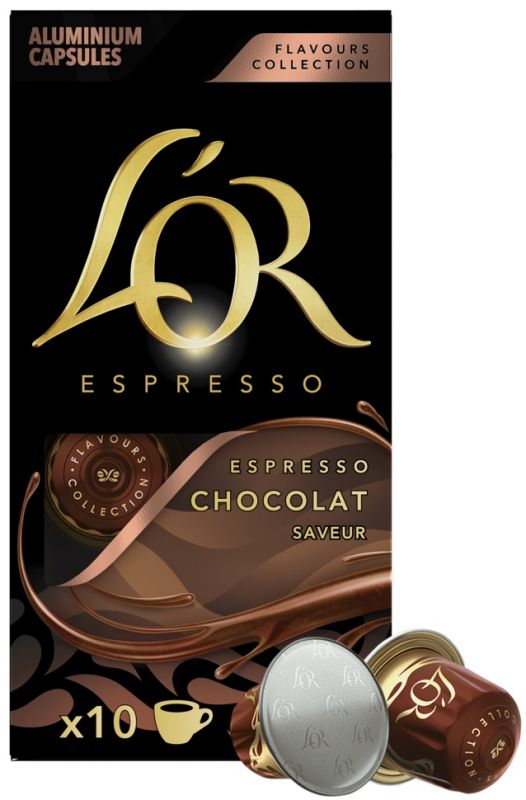 Кава L`OR капсули  Espresso Chocolat, 100% арабіка, 10шт, Nespresso