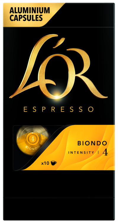 Кава L`OR капсули  Espresso Biondo, 100% арабіка, 10шт, Nespresso