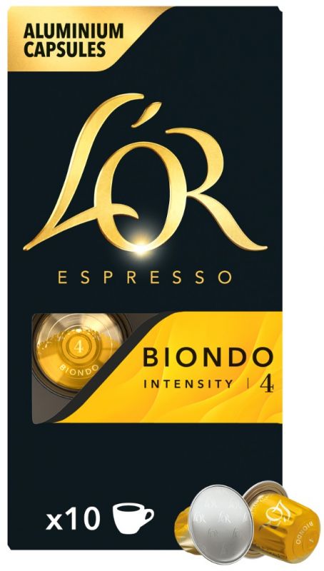 Кава L`OR капсули  Espresso Biondo, 100% арабіка, 10шт, Nespresso