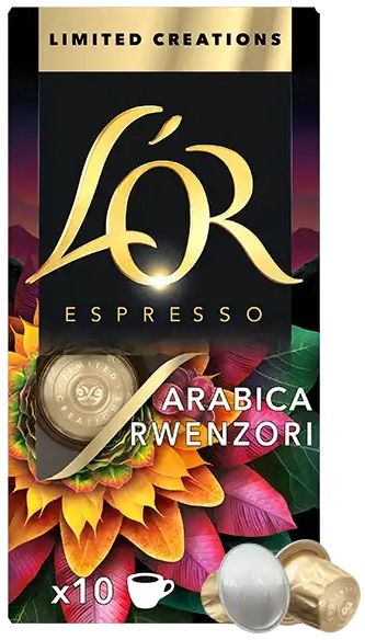 Кава L`OR капсули  Espresso Arabica Rwenzori Uganda Limited Creations, 100% арабіка, 10шт, Nespresso