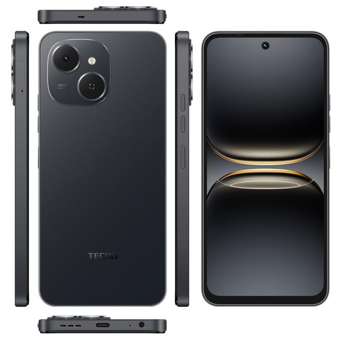 Смартфон TECNO Spark 40C (KM4k) 6.67" 4/128ГБ, 2SIM, 6000мА•год, Ink Black