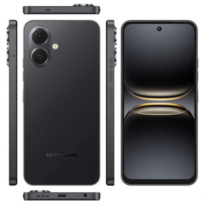 Смартфон TECNO Spark Go 2 (KM4) 6.67" 3/64ГБ, 2SIM, 5000мА•год, Ink Black