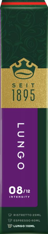 Кава Jacobs  капсули  Lungo Intenso, купаж арабіка/робуста, 10шт, Nespresso