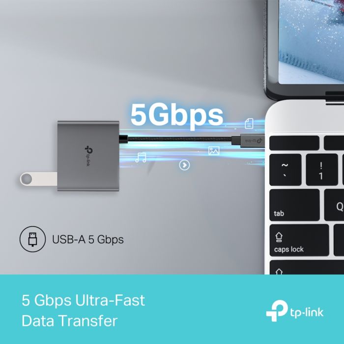 Хаб USB TP-LINK  UH3020C USB-C > 1xUSB3.0/1xUSBC (PD 100W)/1xHDMI