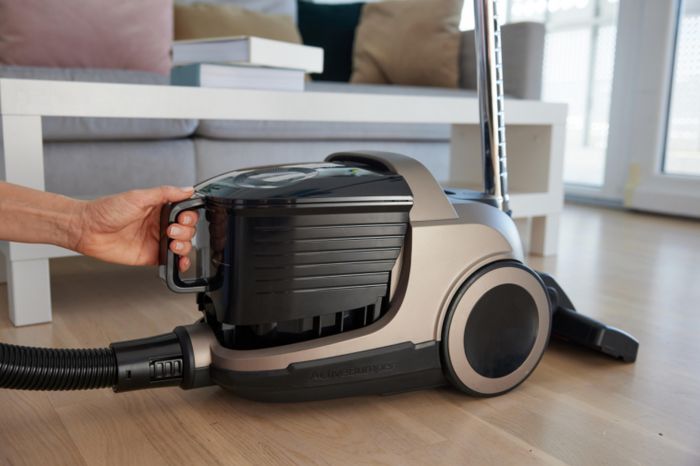 Пилосос Gorenje контейнерний, 850Вт, конт пил -3.3л, HEPA, телескоп трубка, сенсорне упр, бронзовий