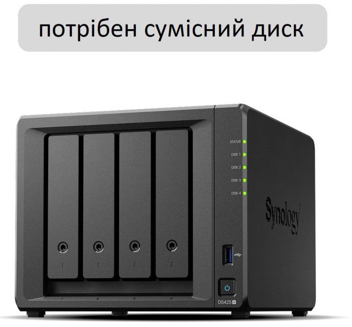 Мережеве сховище NAS Synology DS425+