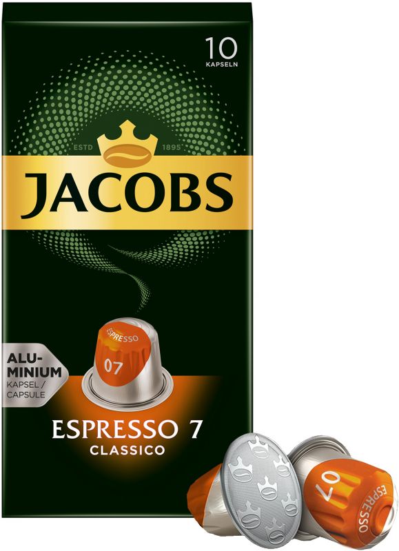 Кава Jacobs  капсули  Espresso Classico, купаж арабіка/робуста, 10шт, Nespresso