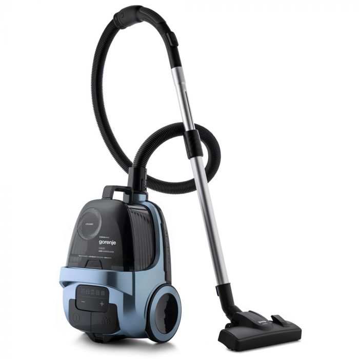 Пилосос Gorenje контейнерний, 800Вт, конт пил -3.3л, HEPA, телескоп трубка, сенсорне упр, голубий