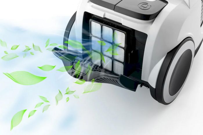 Пилосос Gorenje контейнерний, 800Вт, конт пил -3.3л, HEPA, телескоп трубка, сенсорне упр, білий