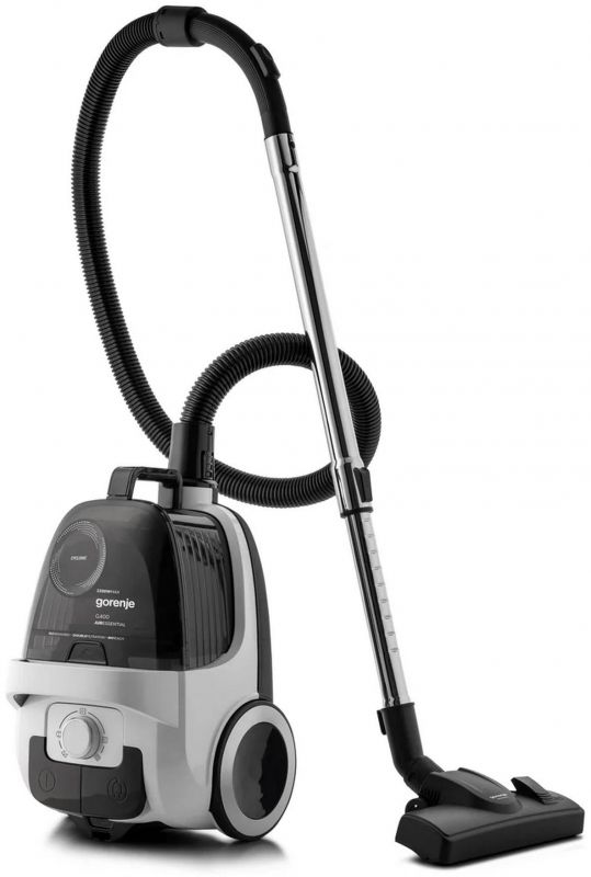 Пилосос Gorenje контейнерний, 800Вт, конт пил -3.3л, HEPA, телескоп трубка, сенсорне упр, білий