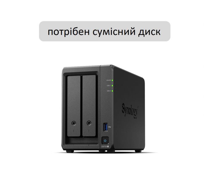 Мережеве сховище NAS Synology DS725+
