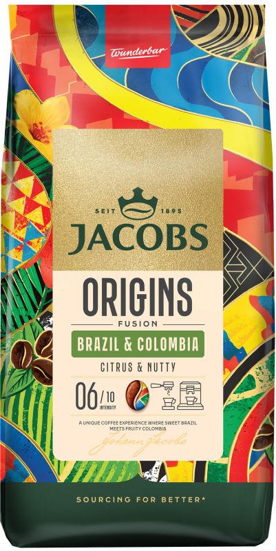Кава Jacobs  зерна South America Blend, 1000гр, 100% арабіка