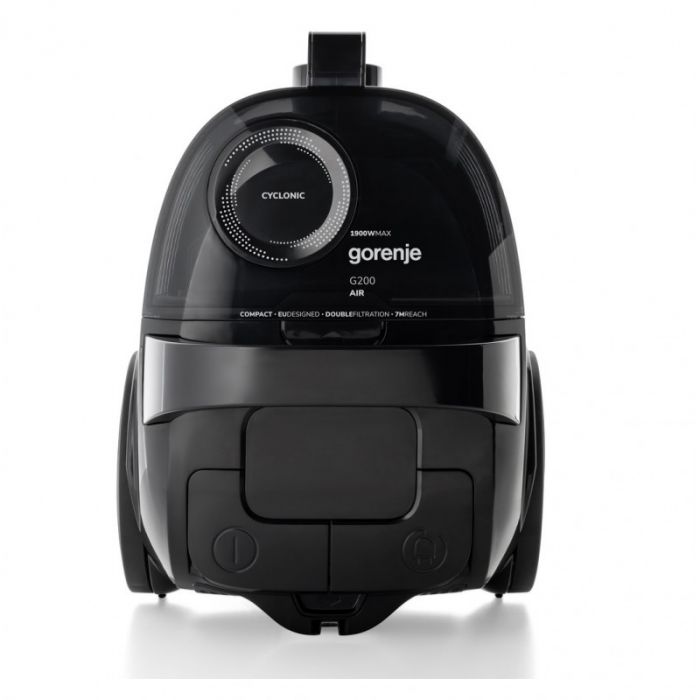Пилосос Gorenje контейнерний, 800Вт, конт пил -2.2л, HEPA, телескоп трубка, чорний