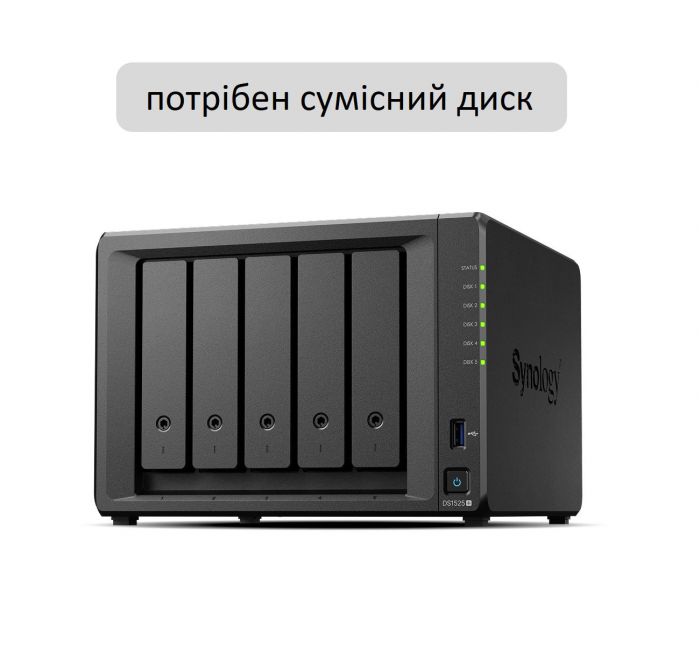 Мережеве сховище NAS Synology DS1525+