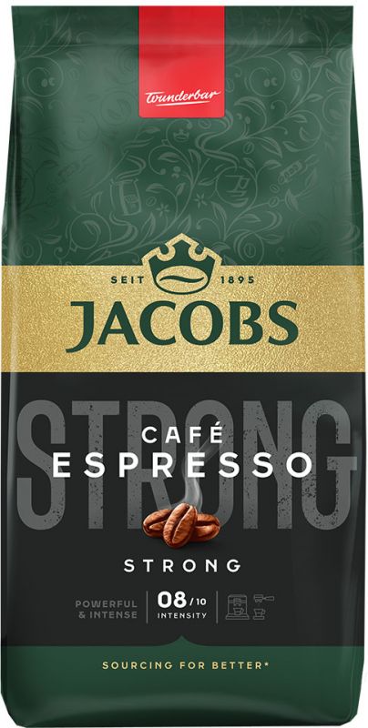 Кава Jacobs  зерна Espresso, 1000гр, купаж арабіка/робуста