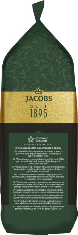 Кава Jacobs  зерна Espresso, 1000гр, купаж арабіка/робуста