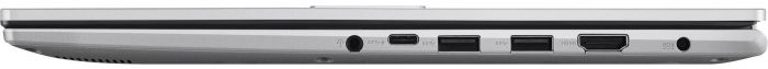 Ноутбук ASUS Vivobook 15 X1502VA-BQ490 15.6" FHD IPS, Intel i7-13620H, 16GB, F512GB, UMA, NoOS, Сріблястий