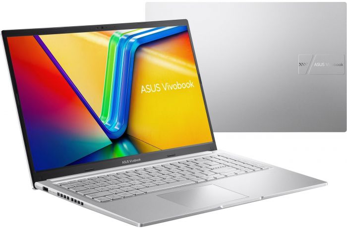 Ноутбук ASUS Vivobook 15 X1502VA-BQ490 15.6" FHD IPS, Intel i7-13620H, 16GB, F512GB, UMA, NoOS, Сріблястий