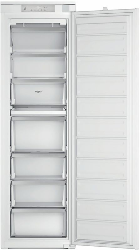 Морозильна камера Whirlpool вбудована, 177x54х54.5, 209л, А++, NF, інв., білий