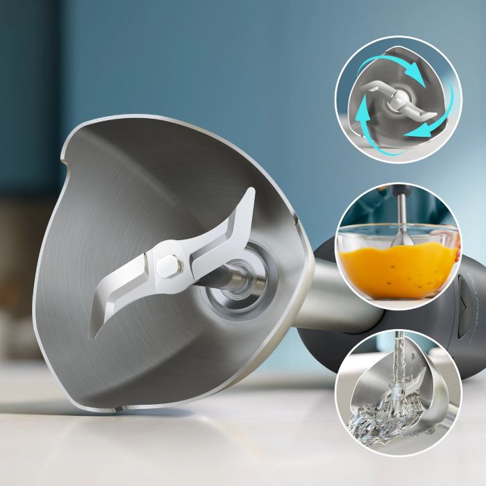 Блендер PHILIPS заглибний Series 1000, 500Вт, чаша-500мл, чорний