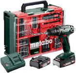 Шурупокрут-дриль акумуляторний Metabo BS 18 Set 18В 2х2А·год 24·48Нм 0-450·0-1600об·хв 1.3кг