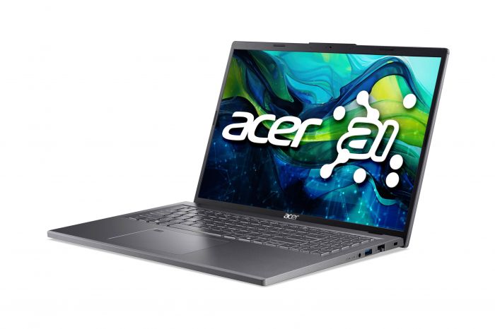 Ноутбук Acer Aspire 16 A16-71GM 16" WUXGA IPS, Intel U5-125H, 16GB, F512GB, NVD3050-6, Win11, сірий