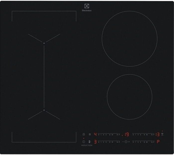 Варильна поверхня Electrolux індукційна, 60см, розширена зона, Hob2Hood, чорний матовий