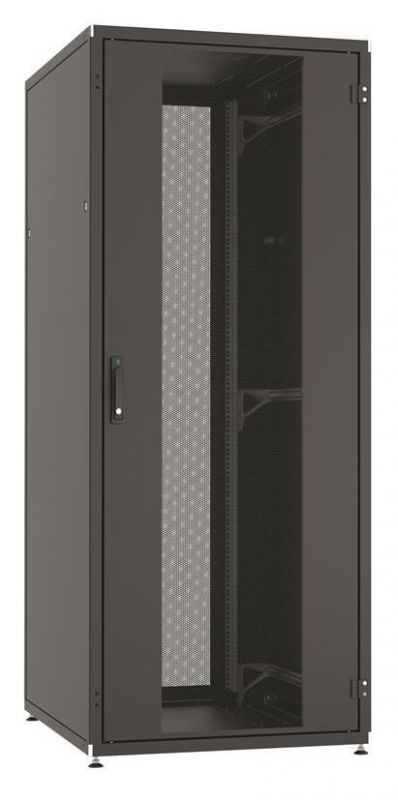 Шафа ZPAS 19", 42U, SZB IT, одностулкові передні та задні перфоровані двері, 800x1000 мм, максимально 1500кг, чорна