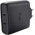 Зарядний пристрій мережевий Trust Maxo 100Вт, GaN, 2xUSB-C ,PD/PPS, чорний