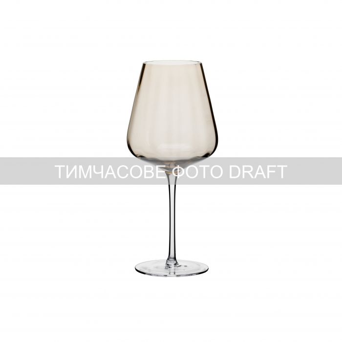 Набір келихів для вина Ardesto Black Mars Altair 660мл, 2шт, скло, золотистий