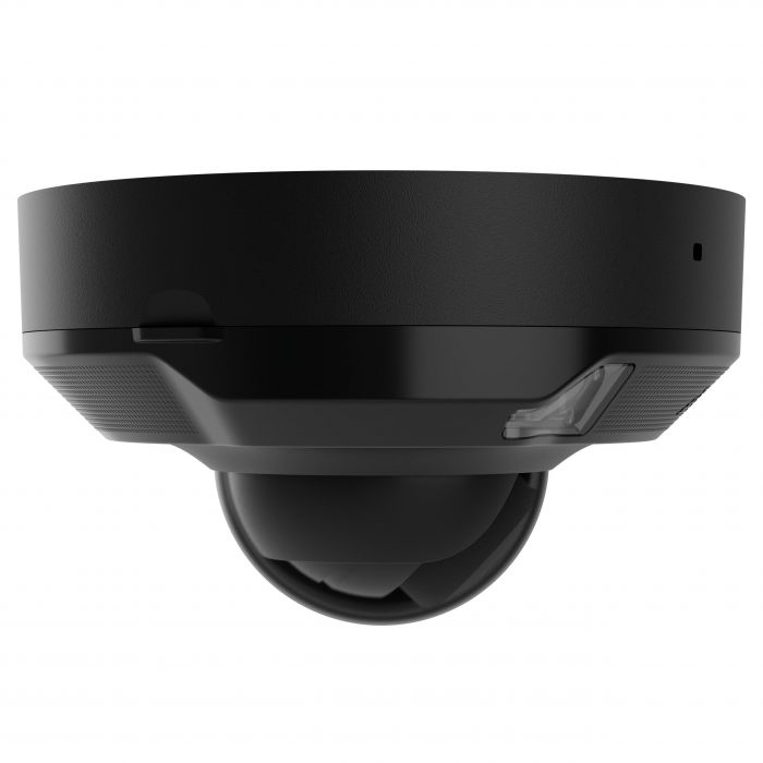 IP-Камера дротова Ajax DomeCam Mini HL black, 8мп, 2.8мм, гібридне підсвічування IR 35м, білий Led 50м, Poe, True WDR, IP 65, ІЧ 30м, аудіо, кут огляду 100° до 110°, міні купольна, чорна