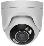 IP-Камера дротова Ajax TurretCam HL white, 5мп, 2.8мм, гібридне підсвічування IR 35м, білий Led 50м, Poe, True WDR, IP 65, ІЧ 35м, аудіо, кут огляду 100° до 110°, купольна, біла