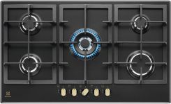 Варильна поверхня Electrolux газова, 90см, чавун, чорний