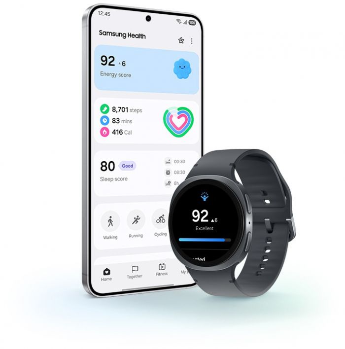 Смарт-годинник Samsung Galaxy Watch 8 40мм (L320) 1.34", 438x438, sAMOLED, BT 5.3, NFC, 2/32ГБ, сірий