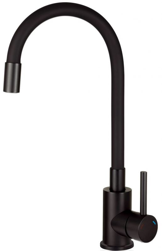 Набір для кухні Deante Corio, гранітна мийка з крилом + зміш. графіт