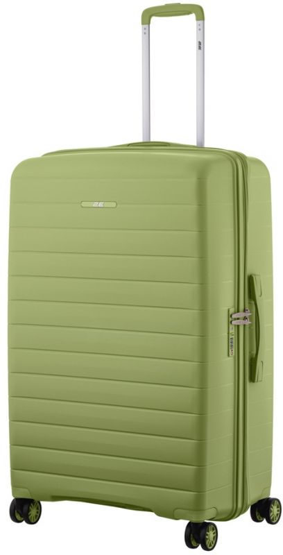 Валіза 2E, Aero, поліпропілен, велика, 99/119 л, TSA, 4 колеса, EXP, оливково-зелений