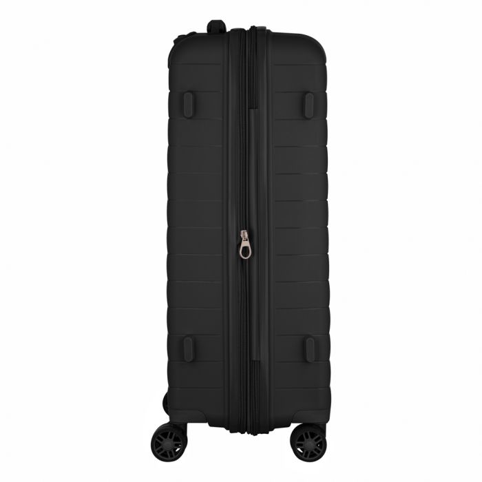 Валіза 2E, Aero, поліпропілен, середня, 63/78 л, TSA, 4 колеса, EXP, чорний