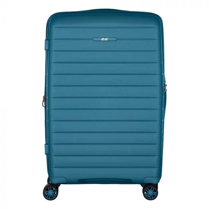 Валіза 2E, Aero, поліпропілен, середня, 63/78 л, TSA, 4 колеса, EXP, синій