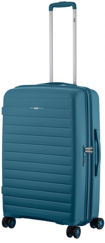Валіза 2E, Aero, поліпропілен, середня, 63/78 л, TSA, 4 колеса, EXP, синій