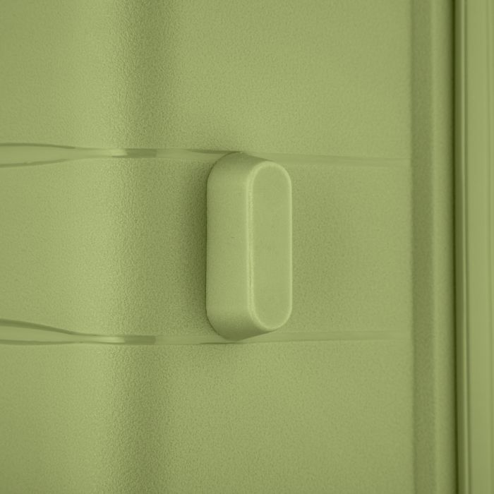 Валіза 2E, Aero, поліпропілен, середня, 63/78 л, TSA, 4 колеса, EXP, оливково-зелений