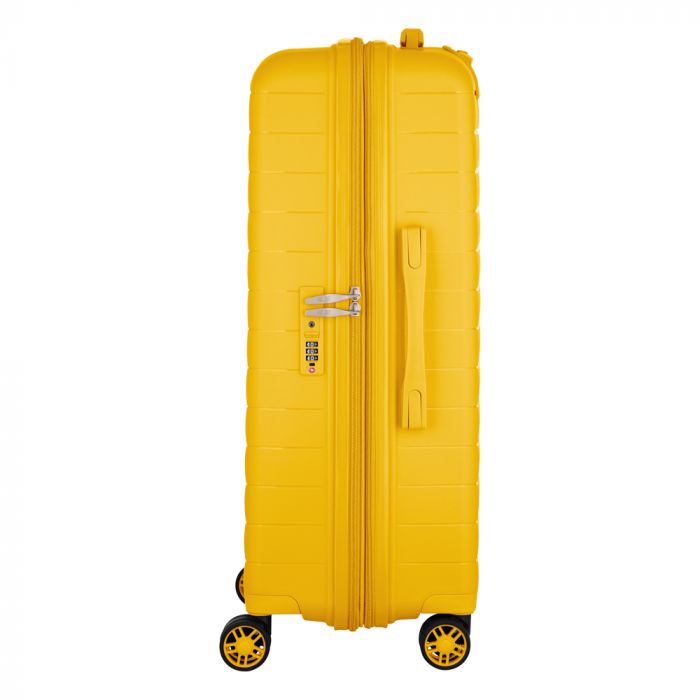 Валіза 2E, Aero, поліпропілен, середня, 63/78 л, TSA, 4 колеса, EXP, бурштиново-жовтий