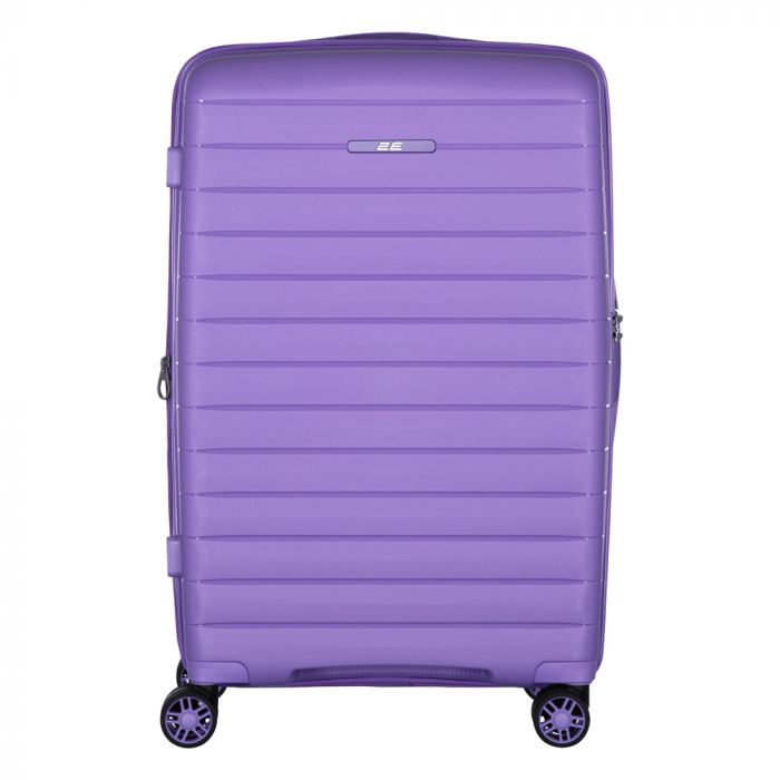 Валіза 2E, Aero, поліпропілен, середня, 63/78 л, TSA, 4 колеса, EXP, лавандовий