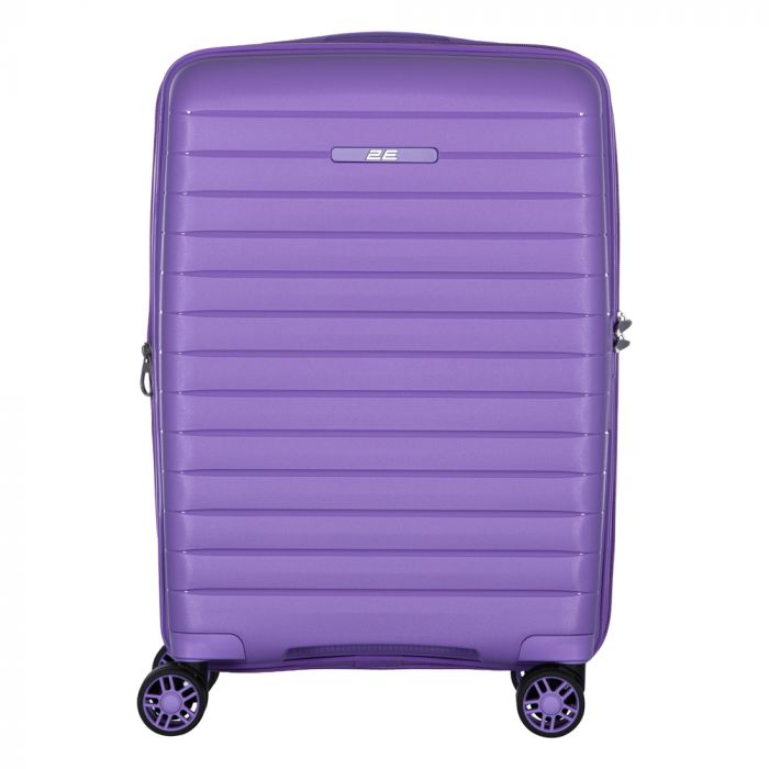 Валіза 2E, Aero, поліпропілен, мала, 35/44 л, TSA, 4 колеса, EXP, лавандовий