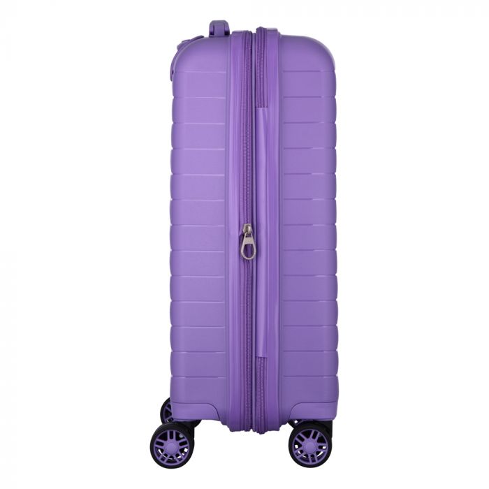 Валіза 2E, Aero, поліпропілен, мала, 35/44 л, TSA, 4 колеса, EXP, лавандовий