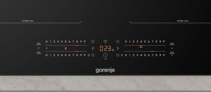 Варильна поверхня Gorenje індукційна, 60см, PowerBoost, TouchControl, Wi-Fi, збільшена площа приготування, чорний