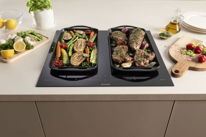 Варильна поверхня Gorenje індукційна, 60см, PowerBoost, TouchControl, Wi-Fi, збільшена площа приготування, чорний
