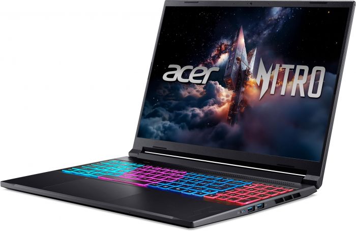 Ноутбук Acer Nitro V 16S ANV16S-41 16" WUXGA IPS, AMD R7-260, 32GB, F1TB, NVD5060-8, Lin, чорний