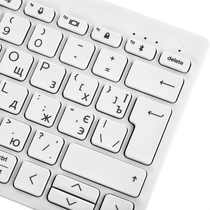 Клавіатура мембранна HP 350 Compact Multi-Device, 78key, BT, EN/UK, білий