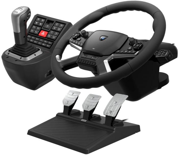 Кермо і педалі HORI Force Feedback Truck Control System для ПК